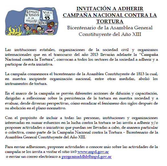 Campaña contra la torura