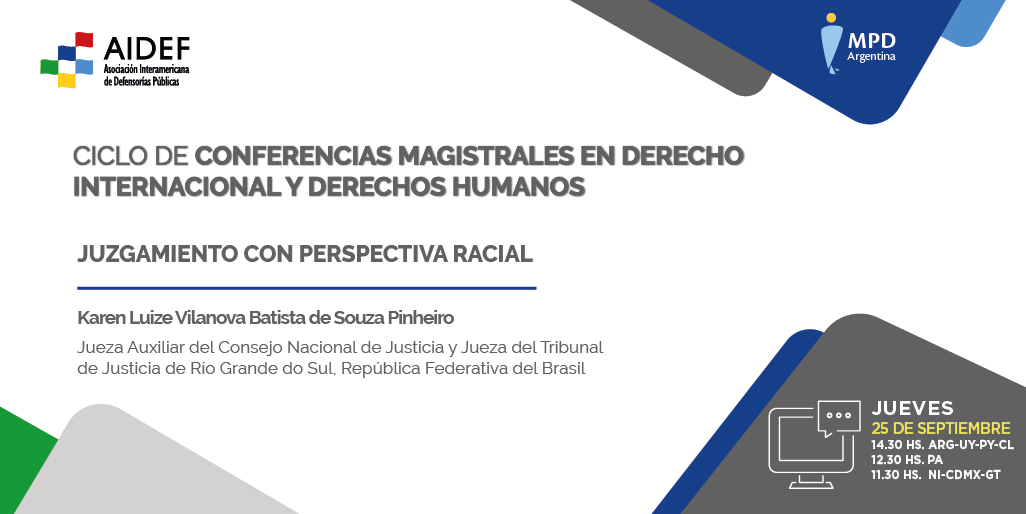 CONFERENCIA MAGISTRAL DE AIDEF