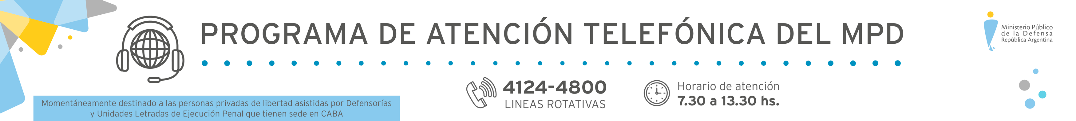 Programa de atención telefónica del MPD